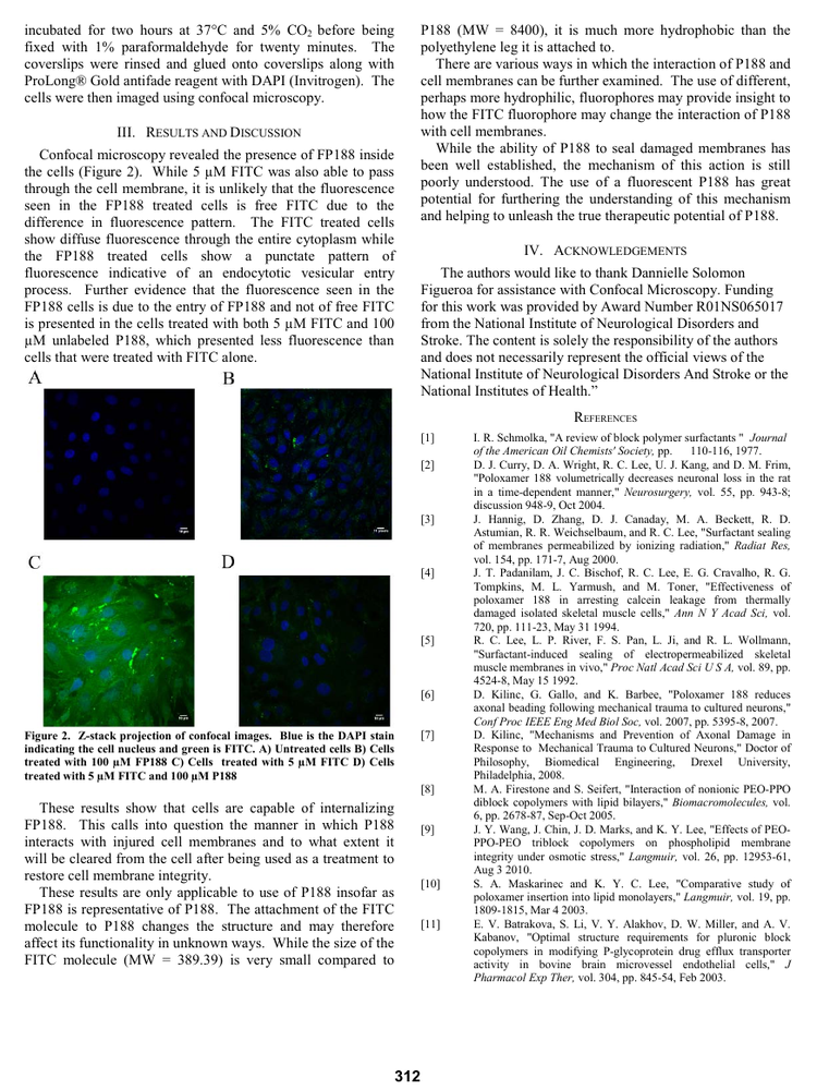Figure from Interactions of fluorescein isothiocyanate-labeled poloxamer P188 with cultured cells