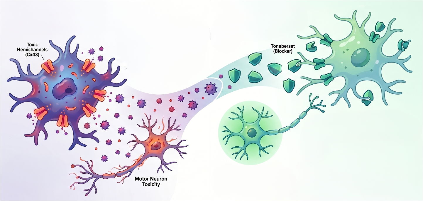 Publication preview for Connexin 43 hemichannels mediate spatial and temporal disease spread in ALS
